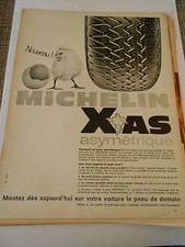 PUB Michelin Pneu Xas Asymétrique Advert Print 1966