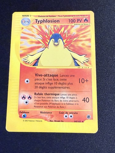 Carte pokémon typhlosion - carte,