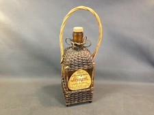 Ancienne bouteille d'armagnac vide boite à musique SEMPE Sabazan Gers vintage