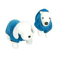 Peignoir de bain pour chien microfibre Bleu  / DUVO