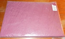 237 - NAPPE NYDEL RONDE - COLORIS PRUNE - EFFET FROISSE - 235cm -polyester -