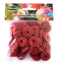 Lot 100 rondelle polyéthylène pour bouchon mécanique DUHALLE