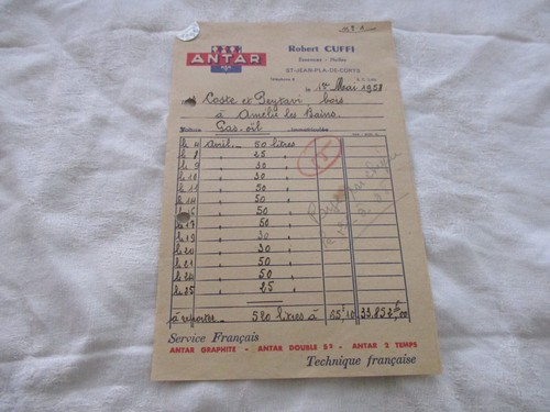 Vieux papier ancienne facture - vieux,