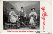 AUTRICHE - Austria - Österreich - Old Postcard  SALZBOURG Salzburg Zither-franzl