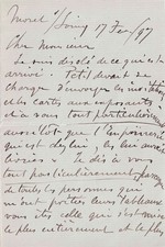Alfred SISLEY - Lettre