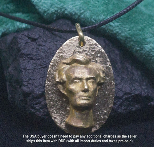 Pendentif bronze abraham - pendentif, en