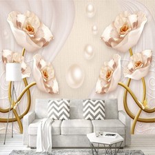 Poster Mural 3D Rose Fleur