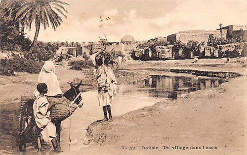 Tunisie village dans - tunisie,
