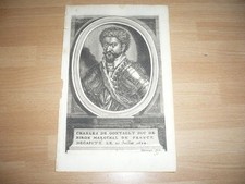 CHARLES DE GONTAULT DUC DE BIRON 1602 GRAVURE 18ème SIECLE ORIGINALE
