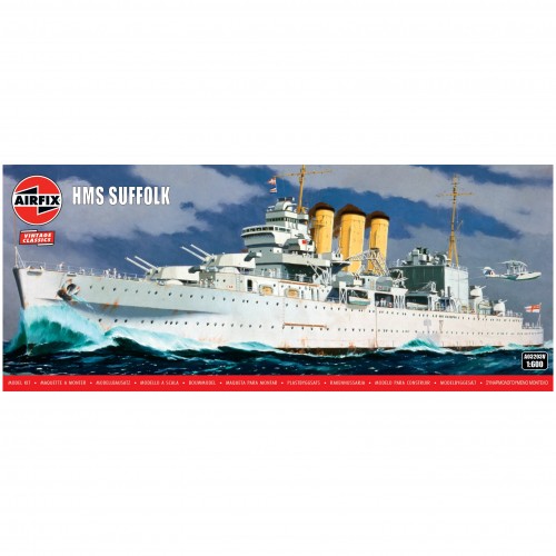 Airfix hms suffolk 600 kit - suffolk,