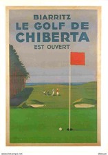 Publicite - Biarritz le Golf de Chiberta - Jack Maxwell 1948 - Art Peinture illu