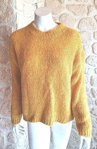 Pull ocre col rond - , talia
