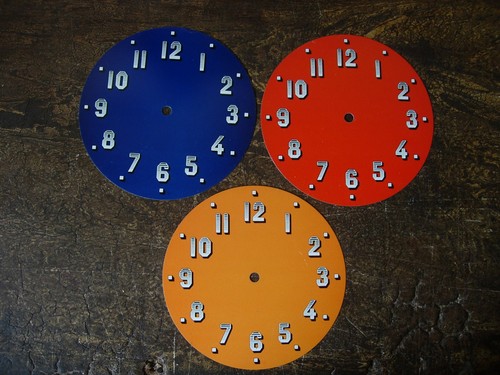 Lot cadrans pendule orange - pendule,