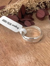 Bague triple alliance Argent Massif 925/1000 Bijoux Tailles 50 à taille 70 MIXTE