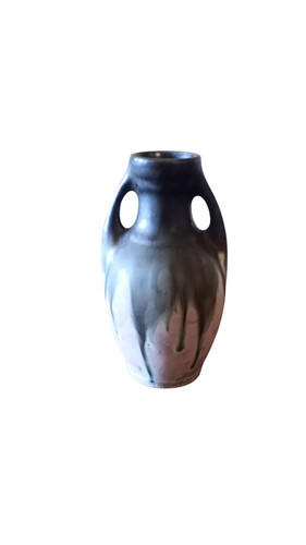 Vase gres flammé signé g - flammé,