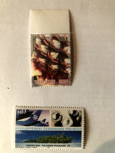 Lot timbres poste polynesie - 2,