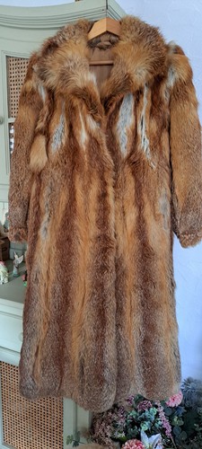 Manteau fourrure renard - renard, roux
