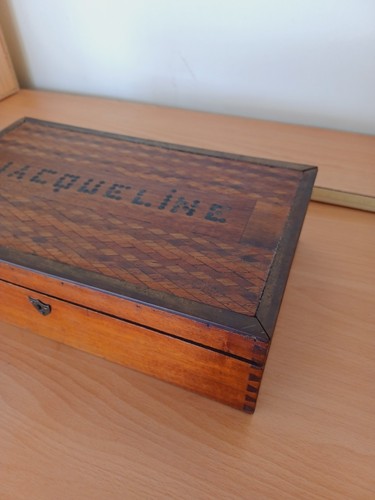 Boîte bois ancienne - boîte,