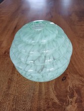 Ancien globe moucheté art déco verre de Clichy Tulipe abat jour Lampe Lustre