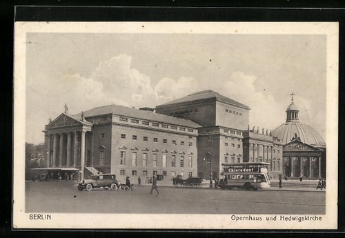 Carte postale berlin opéra - carte, berlin,