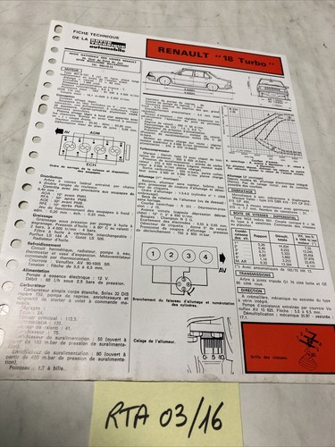 Fiche technique automobile