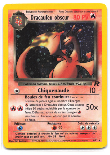 Carte pokémon dracaufeu - carte,