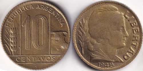 Centavos 1948 argentine - centavos,