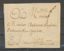 1783 Lettre LYON/PORT-PAIE, RHONE Signée Baudot X4050