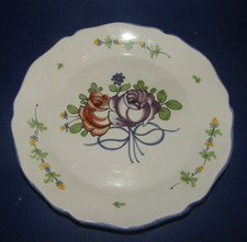 assiette en faience Roanne Meillonnas / samadet ? tbe d 23cm