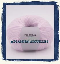 5 pelotes de laine PHIL BONBON parme neuves