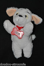 Peluche Doudou Chien Chiot DISNEY MATTEL 101 Dalmatiens Blanc Collier 24 Cm TTBE