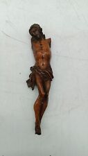 Petit Christ Ancien En Bois D'If XVIII SIÈCLE