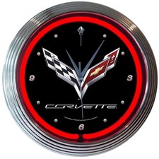 C7 Corvette Neon Wall Clock