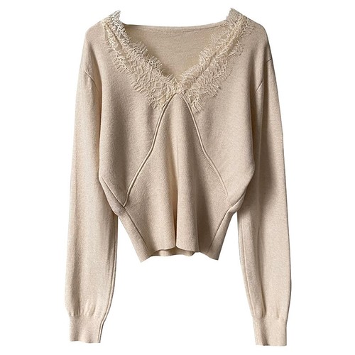 Femme pull dentelle épissure - femme,