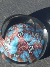 Boule Sulfure Presse Papier Baccarat Ancienne Fin XIXeme