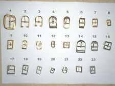 Lot de 10 boucles métalliques pour maroquinerie, sacs, ceintures, chaussures,...