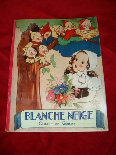 Ancien livre blanche neige - livre,