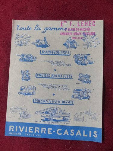 Prospectus catalogue agricole - catalogue,
