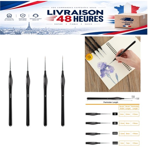 Prasacco lot pinceaux - de, 4