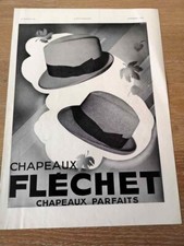 Publicité de 1935 Chapeaux