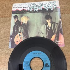 STRAY CATS "ROCK THIS TOWN" SP 45T N°102971/ARISTA/1981/ROCKABILLY