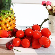 Artificiel Tomate Armoire Spectacle Décor Rouge & Jaune 19cm Fruit Légumes PU