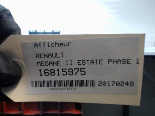 Afficheur renault megane - afficheur,