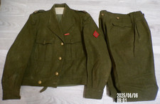 uniforme battle dress drap laine capitaine  infanterie coloniale indo