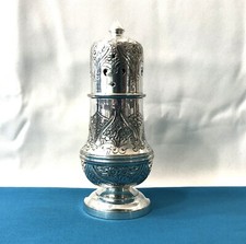 encensoir de table en métal argenté anglais Poinçons 16,5 cm Encens Déco Maison