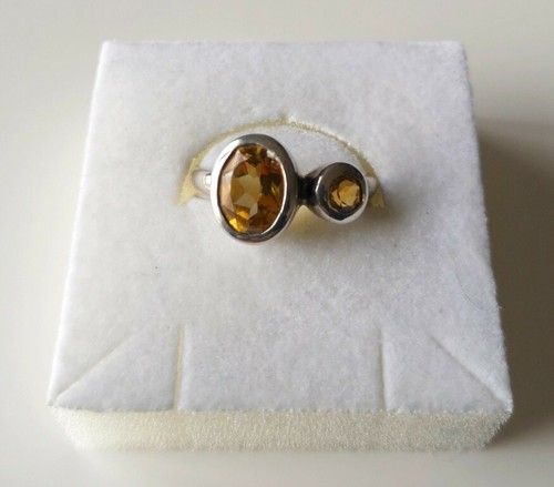 Bague citrine taille - taille, 57