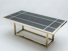 Grande table à manger chrome