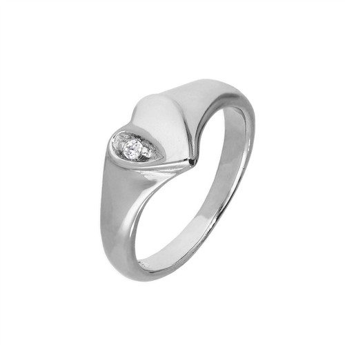 Bague chevalière coeur pour - bague,