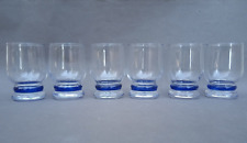 Lot de 6 verres à pied anneau