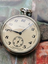 Molnija Montre de Poche 3602  Russe Mécanique URSS 1970's Locomotive Gousset 